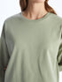 LC Waikiki Crew Neck Straight Oversize Women's Sweatshirt Tunic
